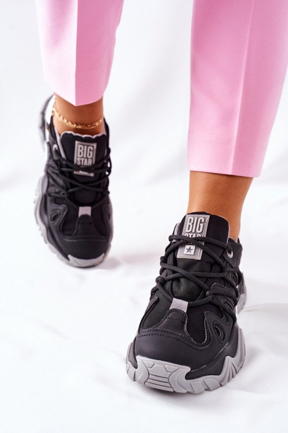   Sportinio stiliaus batai Memory Foam Big Star II274089 juodos spalvos