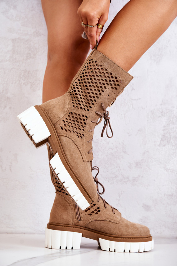   Aulinukai Nicole rudos spalvos 2706