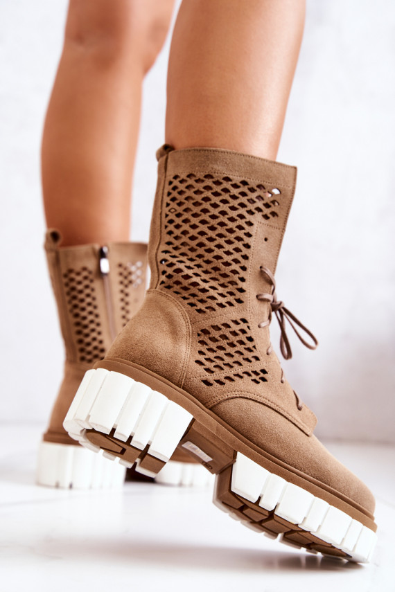   Aulinukai Nicole rudos spalvos 2706