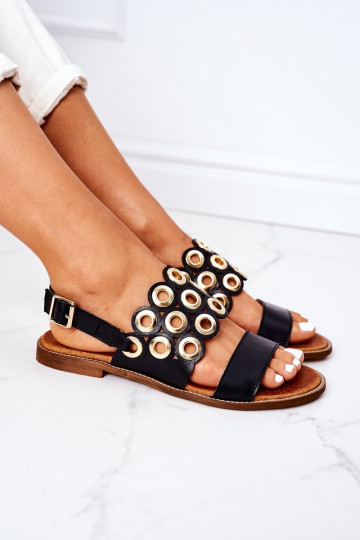  Ažūrinės basutės  Shoes 3042 juodos spalvos 2