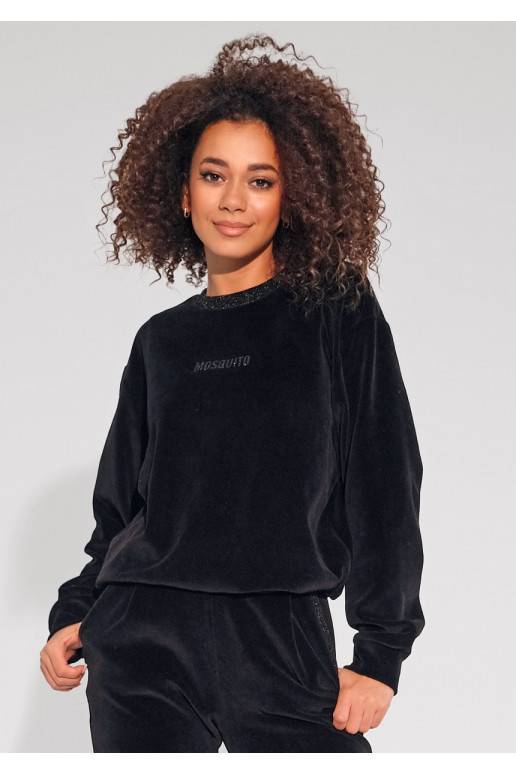 Fabi - veliūrinis džemperis juodos spalvos Fabi - veliūrinis džemperis juodos spalvos