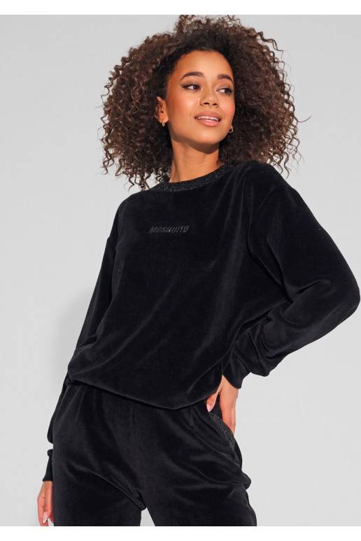 Fabi - veliūrinis džemperis juodos spalvos Fabi - veliūrinis džemperis juodos spalvos