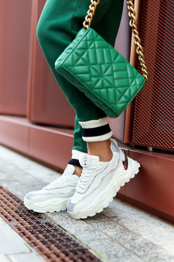   Sportinio stiliaus batai Cross Jeans II2R4017C baltos spalvos