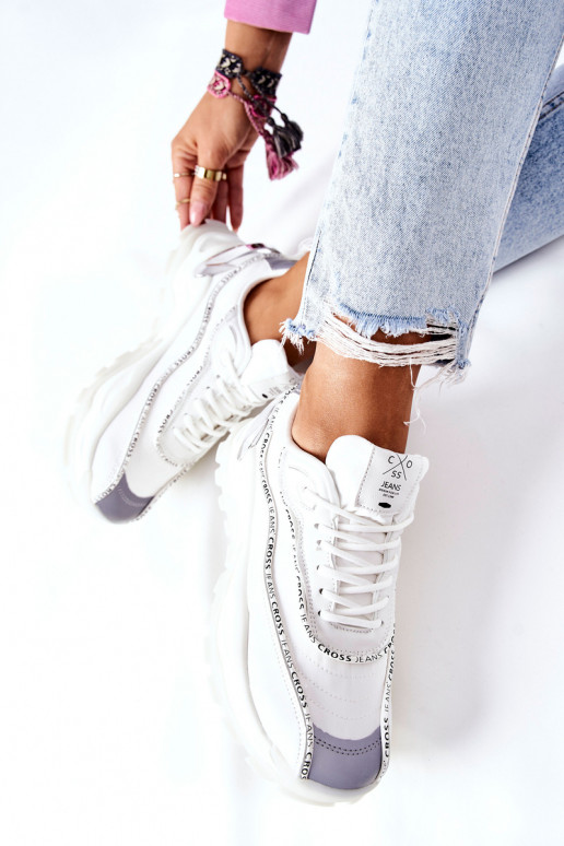   Sportinio stiliaus batai Cross Jeans II2R4017C baltos spalvos