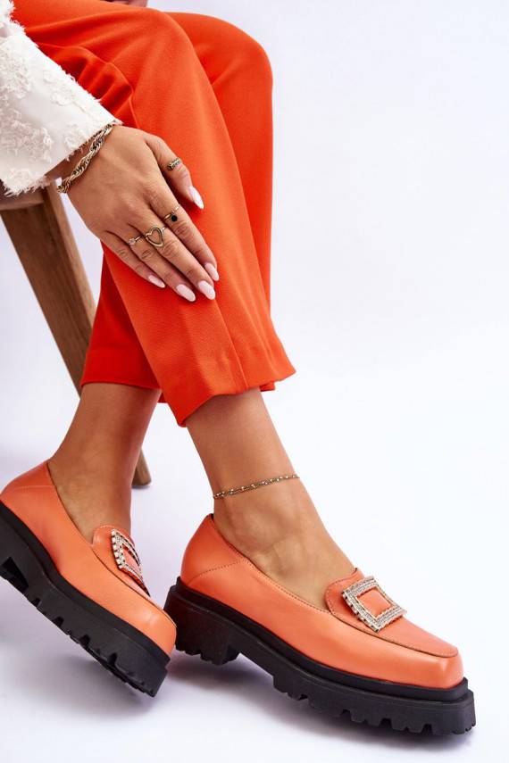    Mokasinai oranžinės spalvos Agathe