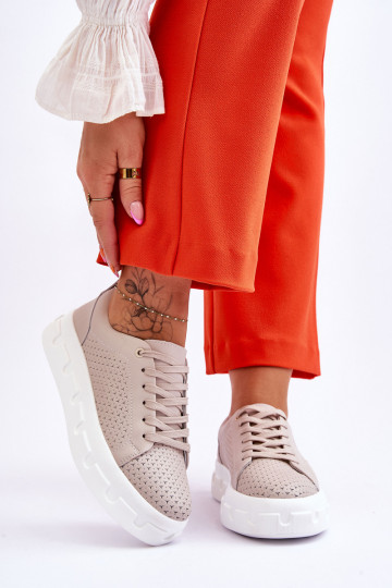   sportiniai bateliai su platforma smėlio spalvos Montigo