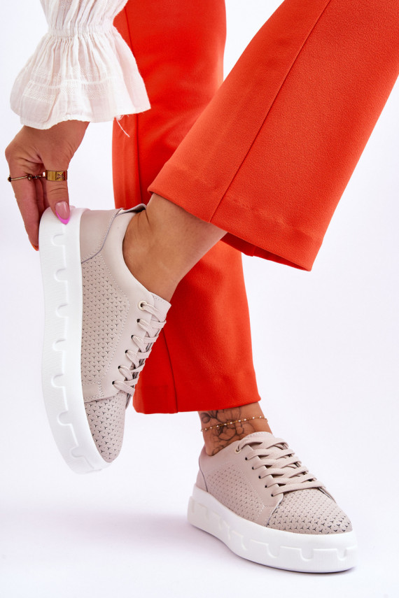   sportiniai bateliai su platforma smėlio spalvos Montigo