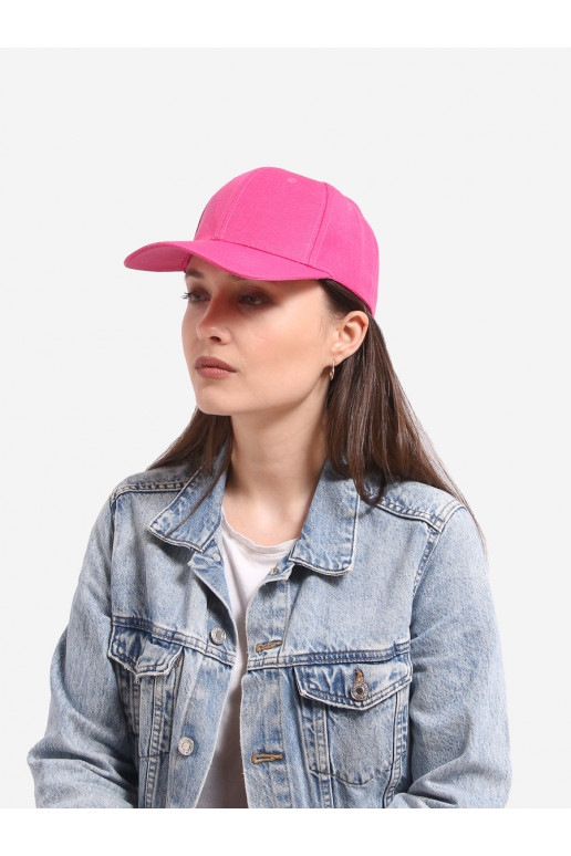Moteriška kepurė su snapeliu ryškios rožinės spalvos Shelovet