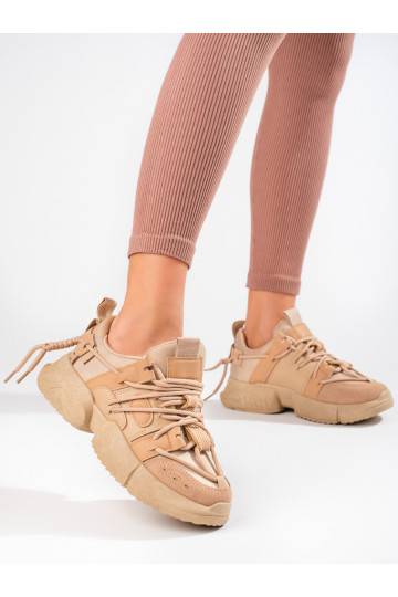 smėlio spalvos Sneakers modelio batai Shelovet