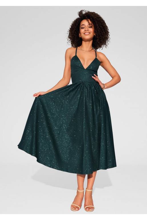 Livia -  žalia Midi suknelė su...