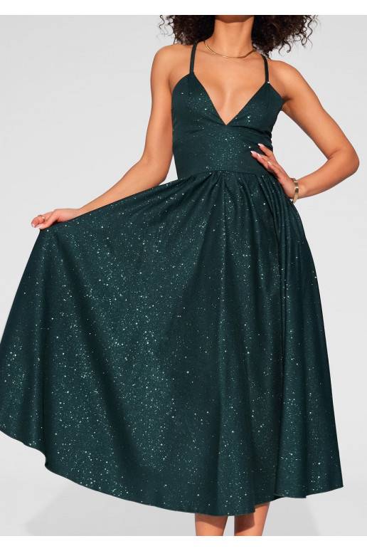 Livia -  žalia Midi suknelė su...