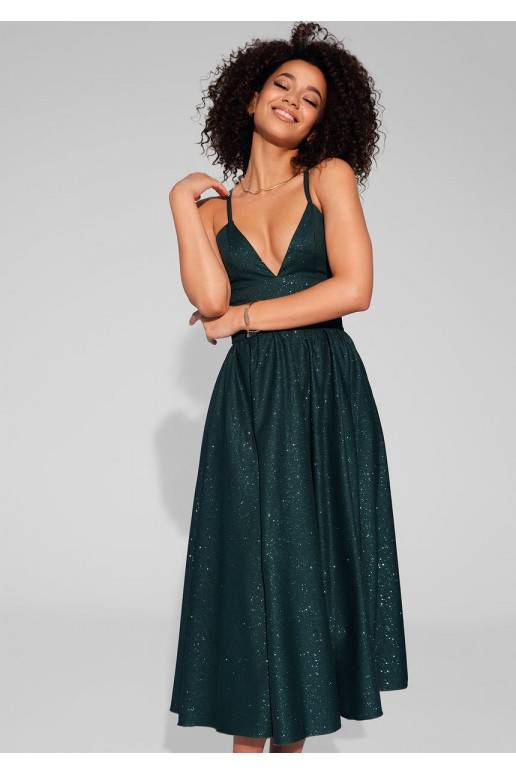 Livia -  žalia Midi suknelė su...