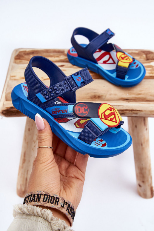 Vaikiški sandalai Superman Grendene Kids JJ385050 mėlynos spalvos