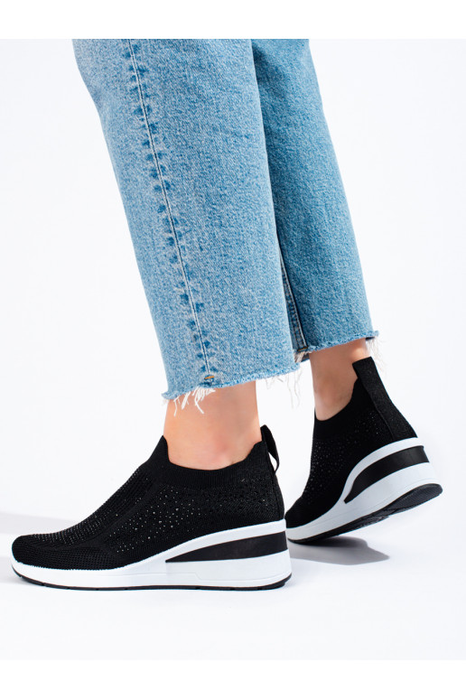 Tekstiliniai Sneakers modelio batai  Shelovet juodos spalvos