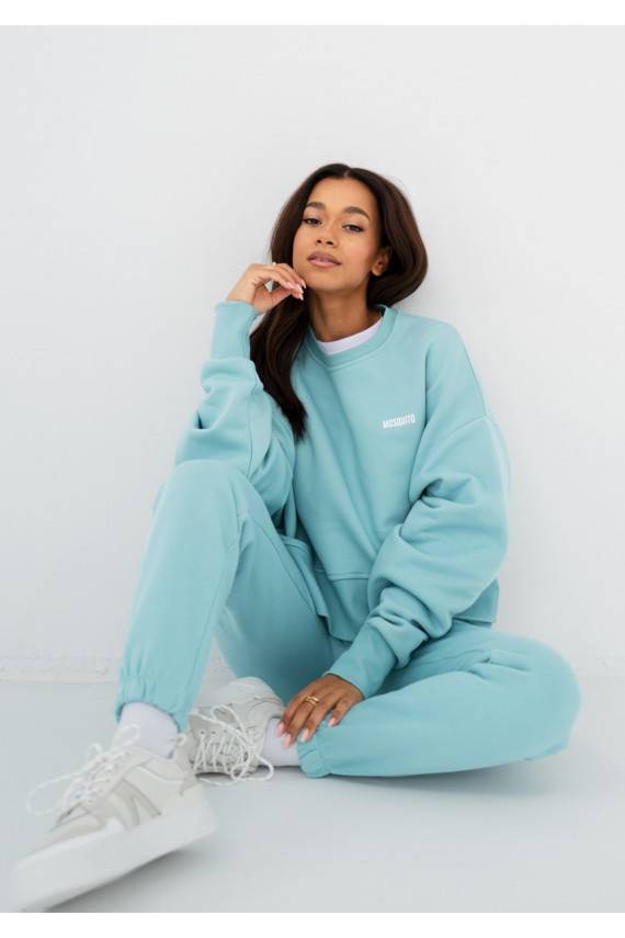 Shore - žydros spalvos megztinis