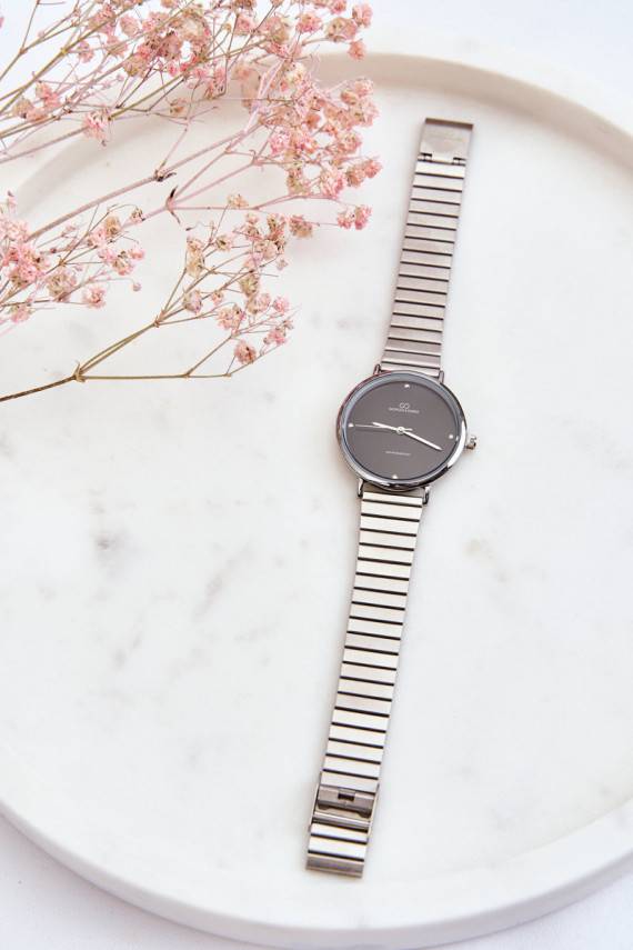 Moteriška Wodoodporny Laikrodis  Giorgio&Dario Srebrno-juodos spalvos