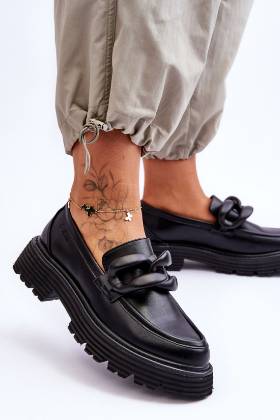   Mokasinai batai Big Star LL274580 juodos spalvos