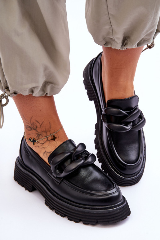   Mokasinai batai Big Star LL274580 juodos spalvos