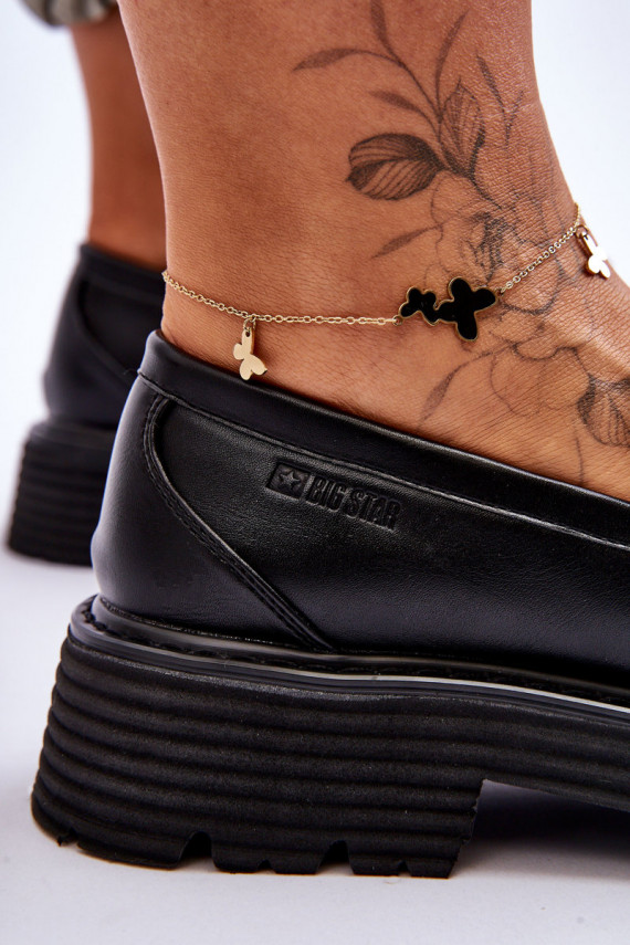   Mokasinai batai Big Star LL274580 juodos spalvos