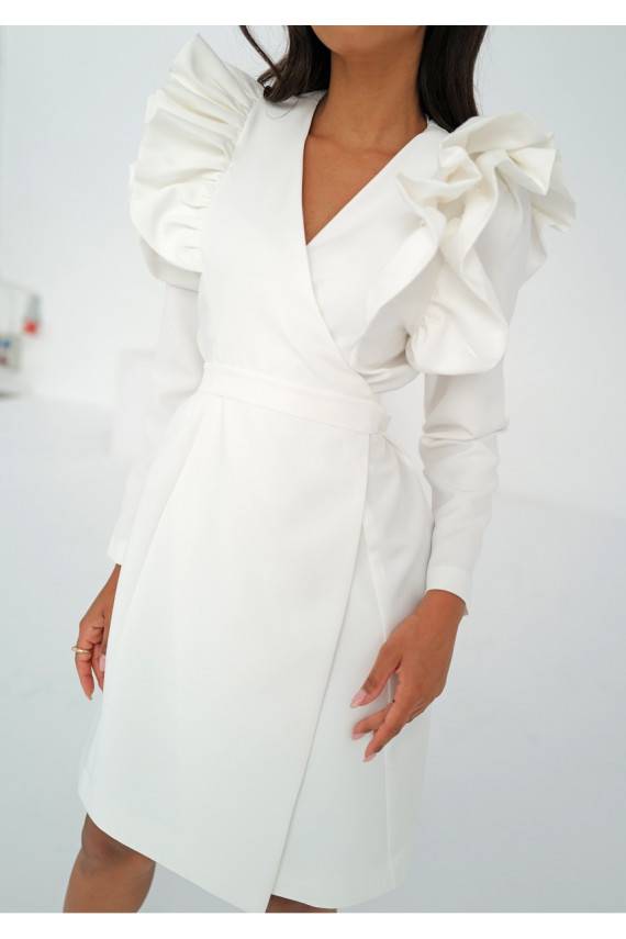 Donata - baltos spalvos MINI suknelė