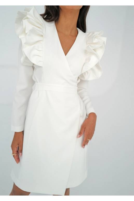 Donata - baltos spalvos MINI suknelė