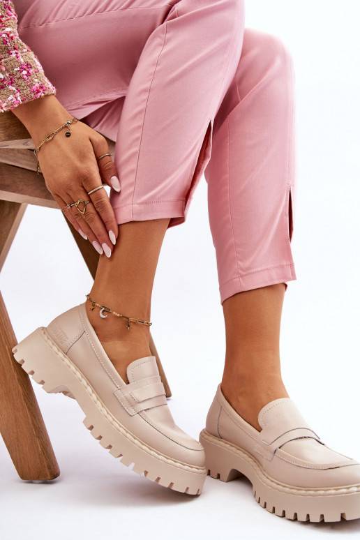   Mokasinai batai   Big Star LL274457 smėlio spalvos