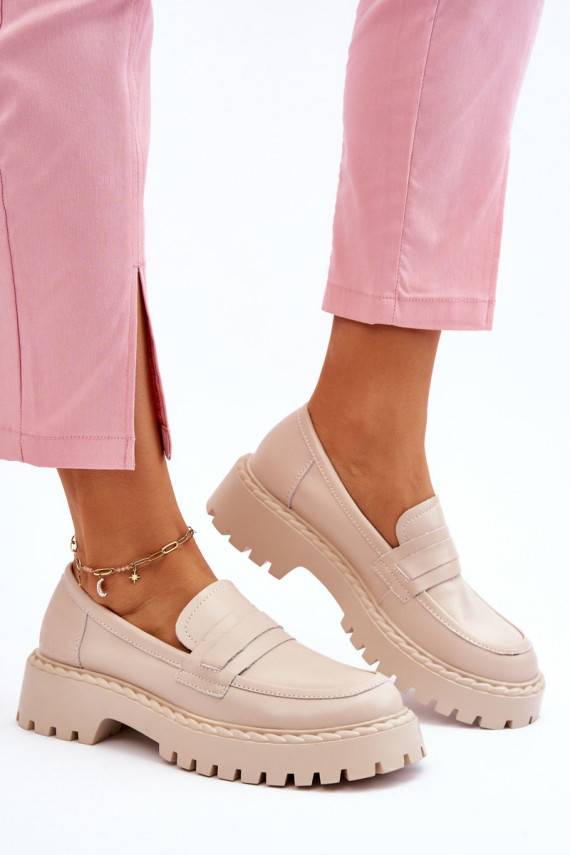   Mokasinai batai   Big Star LL274457 smėlio spalvos