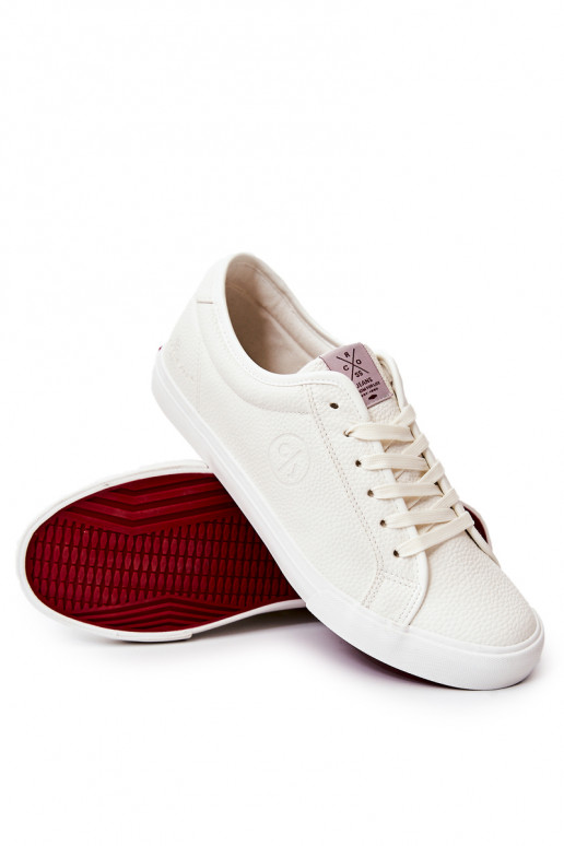 vyrams   laisvalaikio batai Cross Jeans JJ1R4023C baltos spalvos