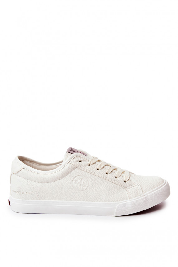 vyrams   laisvalaikio batai Cross Jeans JJ1R4023C baltos spalvos