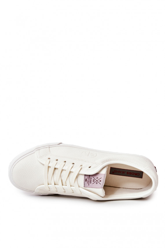 vyrams   laisvalaikio batai Cross Jeans JJ1R4023C baltos spalvos