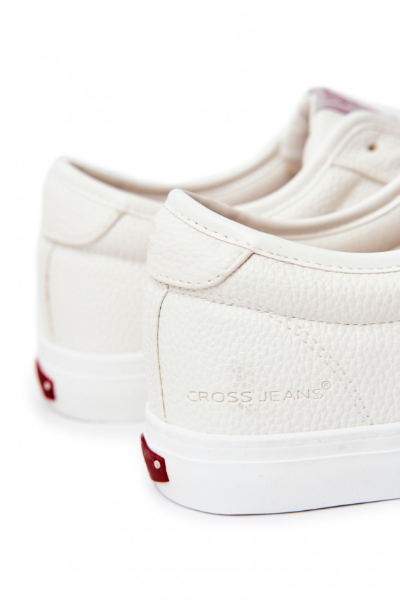 Vyriški laisvalaikio batai baltos spalvos Cross Jeans