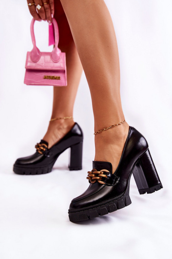   Bateliai su platforma I   Shoes 3197 juodos spalvos