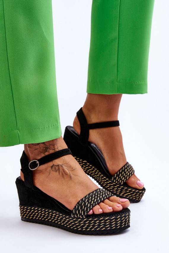 Klasikinio modelio   Platforminės basutės juodos spalvos Malmo