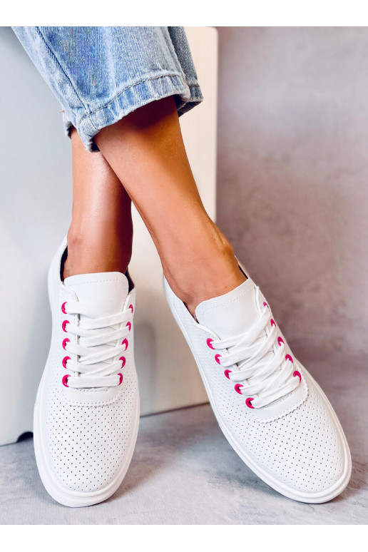 Moteriški batai GELMAN WHITE/rožinės spalvos