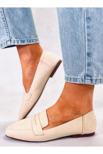Mokasinai iš zomšos  CLASS BEIGE 2