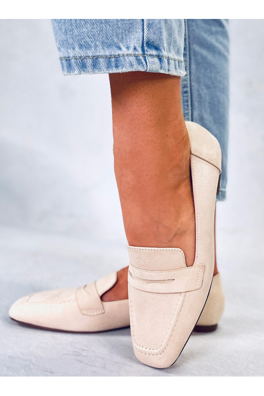 Mokasinai iš zomšos  CLASS BEIGE