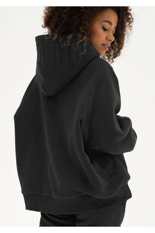 Mesh - juodos spalvos  oversize džemperis