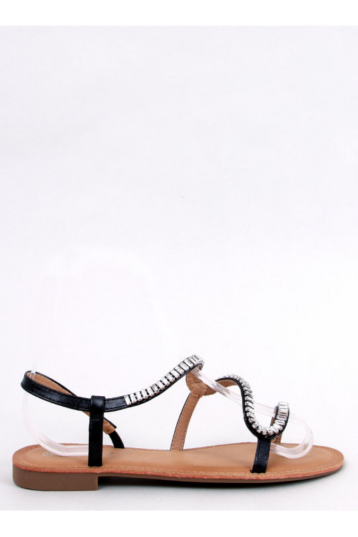 sandalai su kristaliukais ADANI BLACK