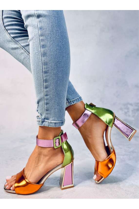 sandalai su kulnu MARSHMELLO ORANGE