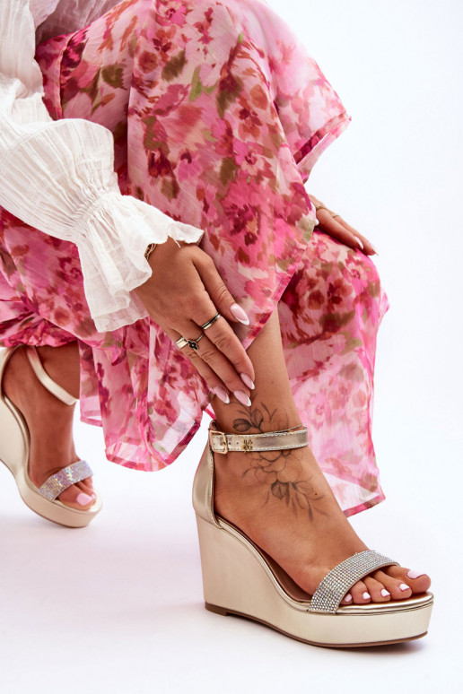    Platforminės basutės aukso spalvos Arwen