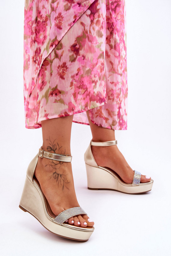    Platforminės basutės aukso spalvos Arwen