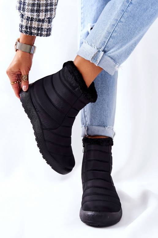   pašiltinti sniego batai juodos spalvos Mezyss