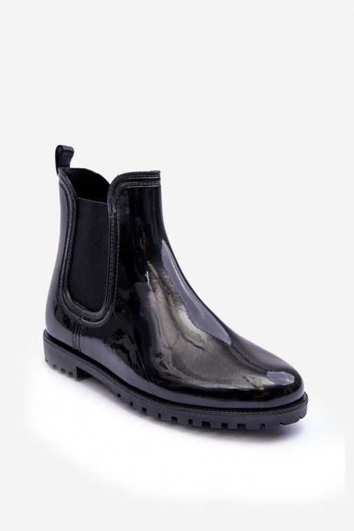   Klasikinio modelio Guminiai batai  juodos spalvos Jenifry