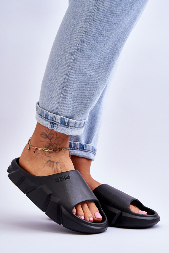    Lengvos šlepetės Šlepetės Big Star LL274594 juodos spalvos