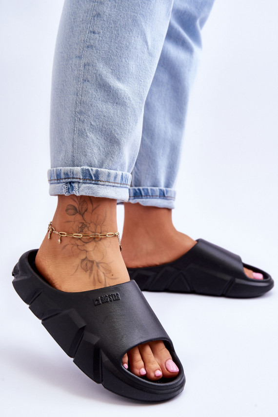    Lengvos šlepetės Šlepetės Big Star LL274594 juodos spalvos