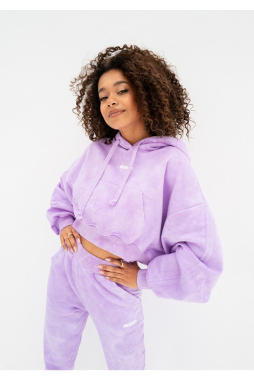 Raffy -  trumpas violetinės spalvos megztinis  2