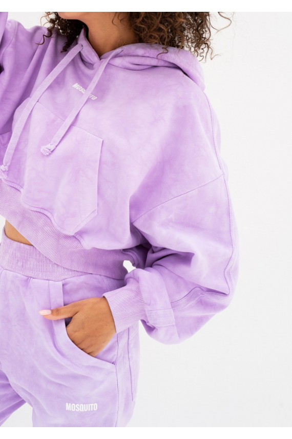 Raffy -  trumpas violetinės spalvos megztinis 