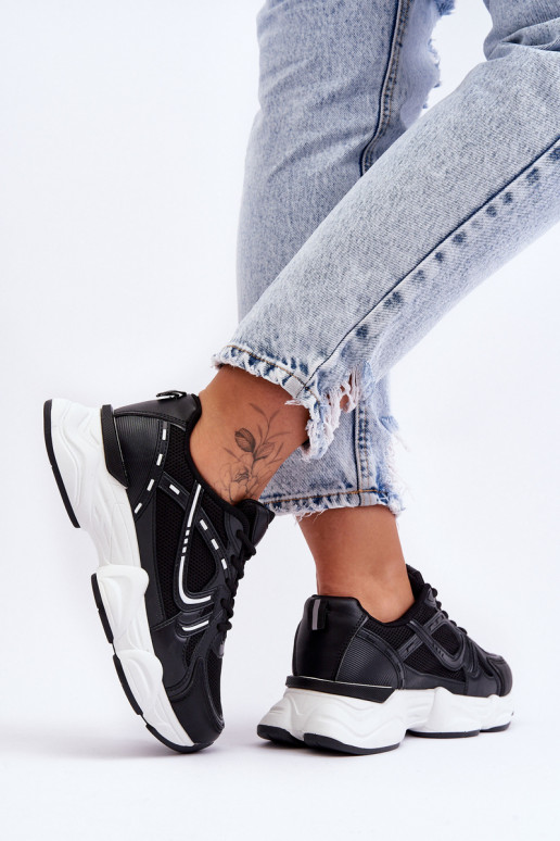 Moteriški sportiniai bateliai, sportbačiai juodos spalvos Feluci