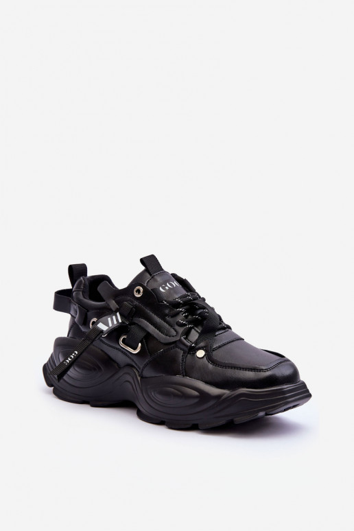 sportiniai bateliai Sneakers modelio batai GOE MM2N4014 juodos spalvos