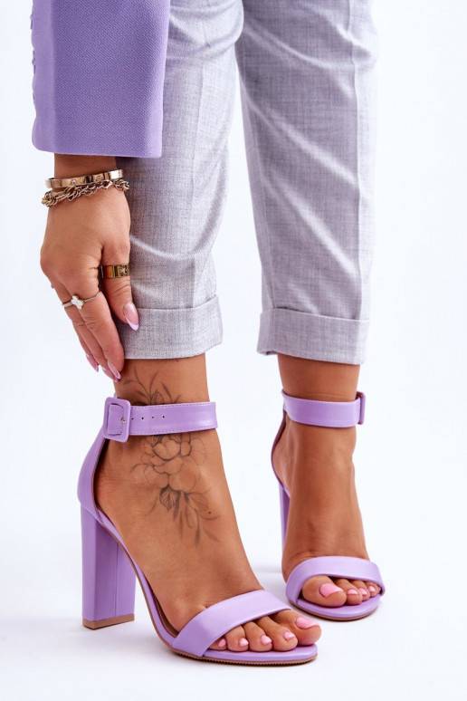 sandalai su kulniukais violetinės spalvos Georgina